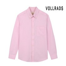 폴라츠Vollrads 고품격 긴소매 면혼방 옥스포드 루즈핏 남성 버튼다운셔츠 화이트 옐로우 핑크 바이올렛 블루 그레이 네이비 셔츠7종택일