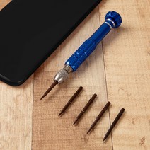5in1 스마트폰 정밀드라이버 스마트폰분해 수리 블루, 1개