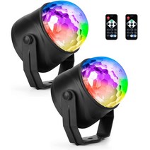 디스코 라이트 Fooxon 사운드 활성화 DJ 디스코 라이트 회전 볼 라이트 5W 8 모드 RGB LED 스테이지 라이트 야외 휴일 댄스 파티 생일 DJ 바가라오케 크리스마스 웨딩 쇼 클럽 펍