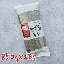 봉평촌 메밀국수 2호 봉투형 850gX2팩 국내산 쫄면 냉면 냉모밀 소바 비빔 잔치 막국수 소면 건면 메밀 국수, 850g, 2개