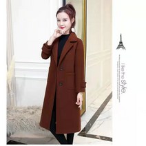 모직 코트 여성 하프 겨울 빅사이즈 슬림핏