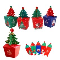 크리스마스 트리 포장 상자 박스 구디백 선물, 트리상자5P(소)랜덤 x 8세트