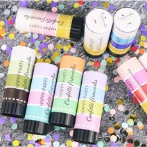 파티 컨페티 파퍼 POPPER 생일파티 축하소품 꽃가루 기념일, 레드