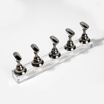 탭핑기 탁상 드릴 밀링 머신 멀티 컬러 5pcs 자석 마그네틱 네일 팁 디스플레이 작업, 진한 파랑