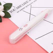 2 in 1 Hair Iron 고품질 플랫 아이언 스트레이트 닝 핫 빗 미니 헤어 너 및 컬링 스타일링 도구, [04] white