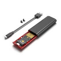 M.2 NVMe SSD 인클로저 어댑터 도구-무료 USB C 3.1 Thunderbolt 3 10Gb NGFF Sata PCIe M-키 2230 2242 2260 2280 듀얼, 02 with A to C cable
