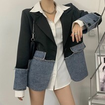 대박난박양 데님 하프 루즈핏 자켓