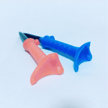 뻗# 트리플 83mm 플라스틱티 방향성 골프티걸이 티꽂이 홀인원 라운딩 캐디 퍼터 골프공, 블루
