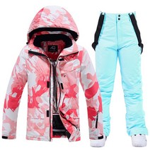 스키복 스노우보드 재킷   바지 여성용 의류 방수 방풍 코트 및 두꺼운 보온 파카
