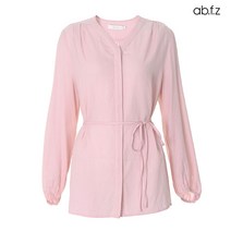 에이비플러스 ab.f.z V라인 카라 리본SET 블라우스 (AFV1GB08A)