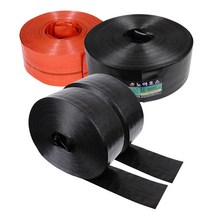 고압 검정 천막 호스 양수기 농업용 건설 캠핑 호스 2.5인치 부터 6인치, 5m