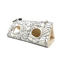 [앵무새용품] 기하학패턴 화이트 침대 (2구) /코뉴어/퀘이커/썬코뉴어/삼각침대