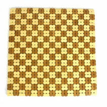 여름 통풍 사무실 대나무 방석 체크방석, 단품