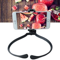 1인칭 촬영 거치대 검정 생방송 유튜버 핸드폰 카메라 스탠드 목걸이형 아이폰 삼성 갤럭시 모바일 악세사리 디지털 선물 다기능 다용도 촬영용 장비 미디어 스튜디오 휴대 미니