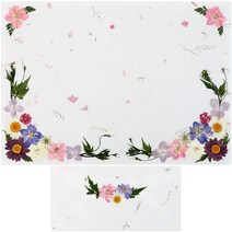 꽃심 예단편지 압화편지 압화예단편지 완제품 편지지세트, 7.완제품-보랏빛향기