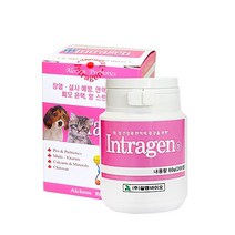 알켐 인트라젠 200정 애완동물 장&면역 강아지 영양제, 200정 X 3통