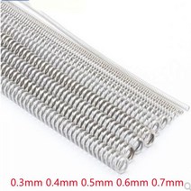 용수철스프링 2-5 개/몫 0.3mm 0.4mm 0.5mm 0.6mm 0.8m 304 스테인레스 스틸 긴 스프링 y형 압축 외부 직경 3-6mm 길이 300mm326307, 0.6x5x300mm 2pcs