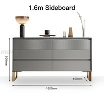 주방선반 수납장 싱크대하부장 800 1000 럭셔리 콘솔 주방 서랍 캐비닛 미니멀리스트 복도 거실 장식 사이드 보드 가구, 5.16m Sideboard