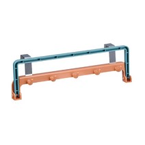 5 후크 오버-더-도어 후크 홀더 금속 교수형 랙 천공 된 옷걸이 옷 수건 신발 모자 모자, 라이트 그린