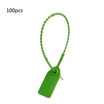 견고한 100pc 일회용 플라스틱 풀 타이트 보안 씰 간판 번호 자체 잠금 도매, 한개옵션1, 04 green
