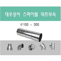 스파이럴 덕트직관 (100mm-300mm) 함석 덕트부속 닥트자재 스파이럴직관 환기자재 티 엘보 소켓 타포린 후렉시블 은박 후렉시블 체결기구, 02 엘보45도 150mm