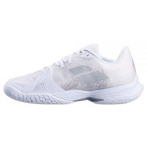 Babolat 여성용 Jet Mach 3 올 코트 테니스화 화이트 / 실버