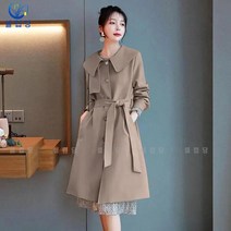 셀럽당 트렌치 여중 롱 봄가을 루즈핏 슬림핏 트렌치 캐주얼 코트