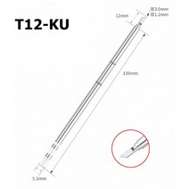 납땜 인두 팁 OLED 전기 T12 K 시리즈 Hakko FX951 STC 및 STM32, [04] T12-KU