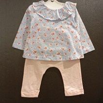 압소바 봄세일~ 외출복으로도 실내복으로도 활용하기 좋은 면상하세트 ~어디든 입히기 좋은 편한 러블리 상하복입니다~두껍지 않은 얇은 원단으로 땀많은 아이한테 좋아요_pt