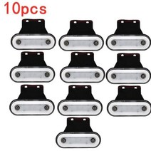 호환 스카니아 벤츠 볼보 트럭 튜닝 12V-24V 사이드 마커 라이트 LED 트레일러 조명 리플렉터 버스 밴 클리어런스 Isuzu 용 DAF 트럭용 스카니아 10 개입, 10Pcs White A, CHINA