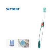 SKYDENT ORTHO NO. 32 Medium 교정 칫솔 교정용 성인 남성 미디엄 치석제거 일반모 좋은모 치과추천 치과전용, 1개, 1개