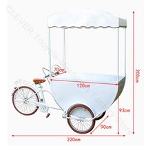 스낵카 푸드트럭 2인승전기차 미니쿠듀얼 3발오토바이 모바일 미니 베이커리 푸드 트럭 작은 과일 카트