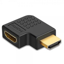 티테크 HDMI 오른쪽 꺽임 연장젠더(M/F)/T-HDMIG-AMFR/우향 90도 꺽임형/우측 꺽임으로 깨끗한 배선처리 가능
