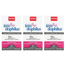 자로우 펨 도피러스 여성 유산균 50억 60캡슐 3개 세트, (3팩) FEMDOPHILUS 60캡슐
