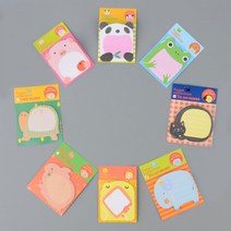 Fusen Collection 귀여운 동물 캐릭터 접착 메모지, 1개, 팬더