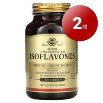 Solgar 여성 건강 관리 이소플라본 Isoflavones Super Concentrated 120정 1팩, 2팩