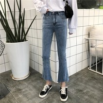 비주샵 여성 부츠컷 하이웨이스트 슬림스 청바지 T-12