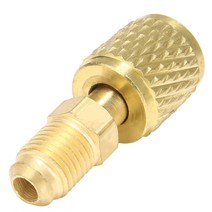 R22냉매 1pc R410A R22 R407 R32 모바일 헤드 어댑터 남성 14여성 516 SAE 스레드 냉장고 도구 자동차 자동 에어컨, 1개