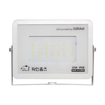 파인홈즈 LED 투광등 30W 백색 방수등 경관등 공장등 외벽등 간판조명 캠핑조명 저온 냉동창고등 고효율 투광기 IP68 방수 방진 결로현상 방지 실외등 창고조명 슬림 간판등, 전구색