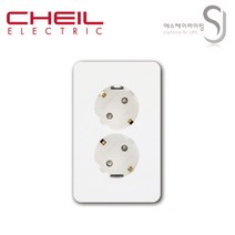 제일전기공업 디아트 스위치 콘센트 전기 전등 방우 커버 모음, 18_매입콘센트2구