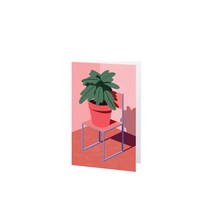 (정식매장판H) WRAP MAGAZINE 랩 매거진 식물 & 의자 아트 카드 멀티, F