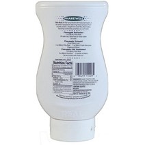 미국직구 피냐 리얼 파인애플 퓨레 인젝션 시럽 16.9FL OZ 스퀴즈 가능 병(1팩), 수량, 상세참조