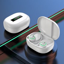 Fowod 스포츠 블루투스 이어폰 노이즈캔슬링 방수 블루투스이어폰, 흰색