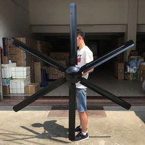 실링팬 산업용실링팬 창고실링팬 씰링팬 체육관 높은, (천장형/실링펜/6중날/선풍기/블랙/2m)