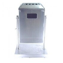 셀럽하우스 야외 사각 행거 휴지통 스텐 재떨이 쓰레기통 110L, 쿠팡 본상품선택, 상세페이지 참조