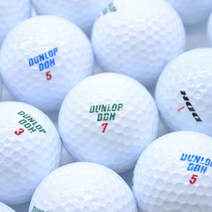 던롭 화이트 A 등급 10알 골프공 로스트볼