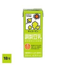 기꼬만 두유 오리지널 200ml X 18개, 단품