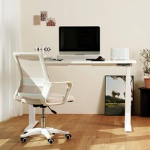 덱스탑 모션데스크 책상 듀얼모터 3단 프레임 P2친환경 상판 LPM 코팅 1400 x 730 x 25mm D30B 전문 설치기사방문, 상판화이트(1400mm)+다리블랙