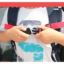 키즈 가방 가슴 벨트 배낭 스트랩 어깨 흘러내림 방지 어린이집 유치원 버클 학생 성인 조리개형 외출 등교 등산 자전거 야외활동 산책 조깅 체스트 선물 가성비(블랙)