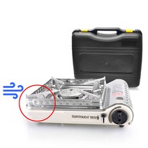 프리미엄 바람막이 휴대용 85MM 고화력 가스렌지 캠핑버너, ST-15000 프리미엄